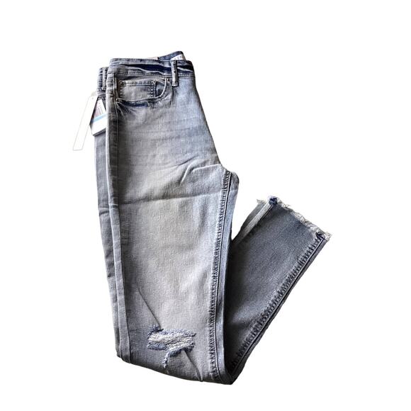 Tinseltown Womens Blue Jeans Mid Rise Skinny Washed 5-27 - Picture 1 of 5